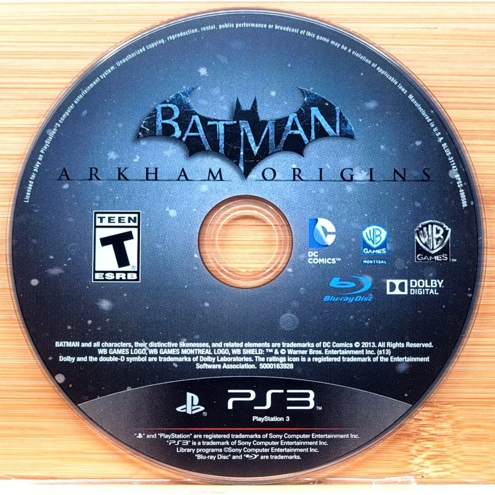 Batman Arkham Origins‎ PS3 Sony PlayStation 3 2013 DISC ONLY